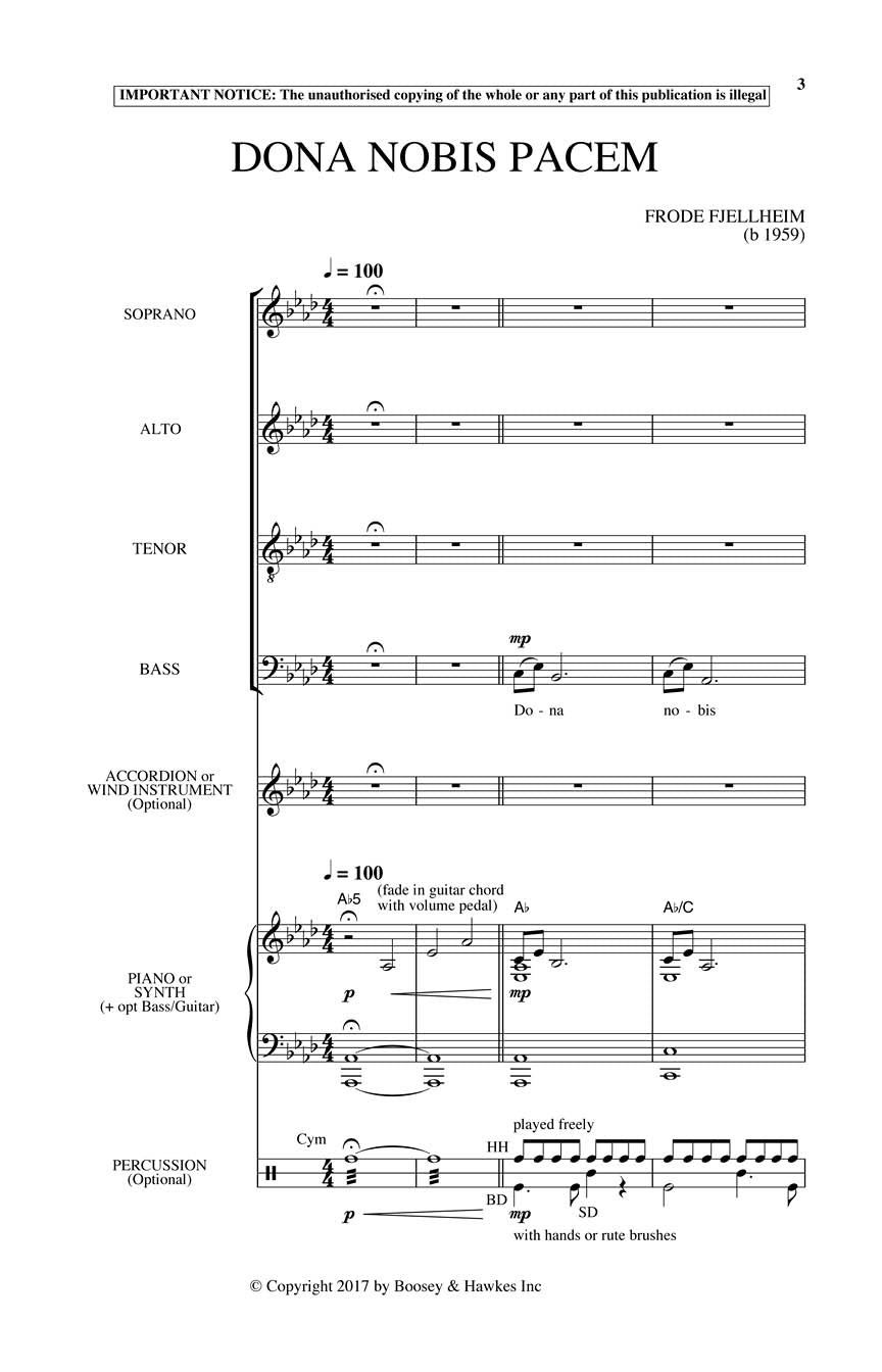Fjellheim: Dona Nobis Pacem