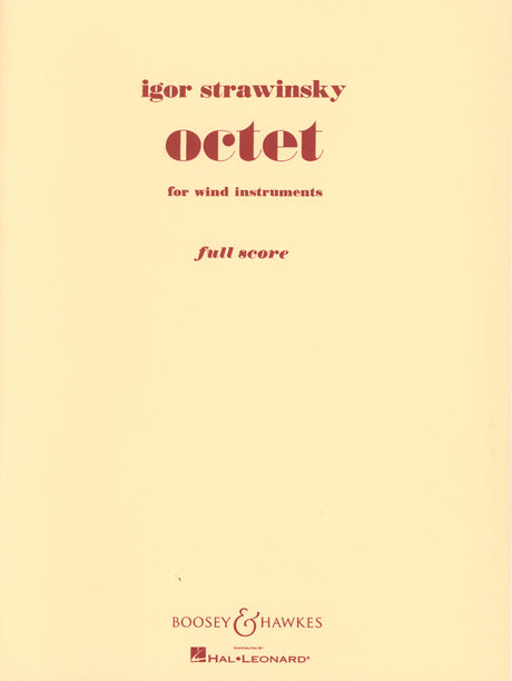 Stravinsky: Octet for Wind Instruments