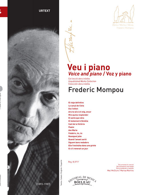 Mompou: Voice and Piano