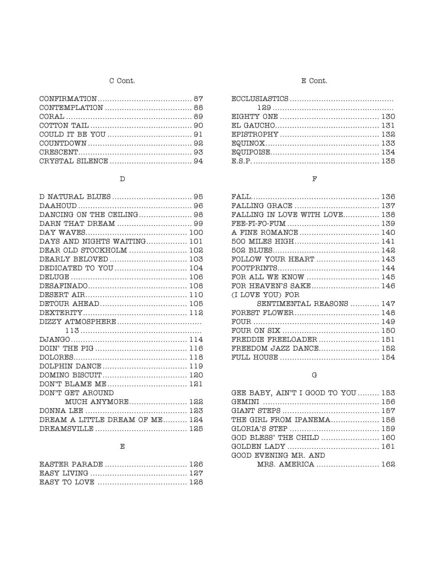 The Real Book – Volume 1 (E-flat Edition)