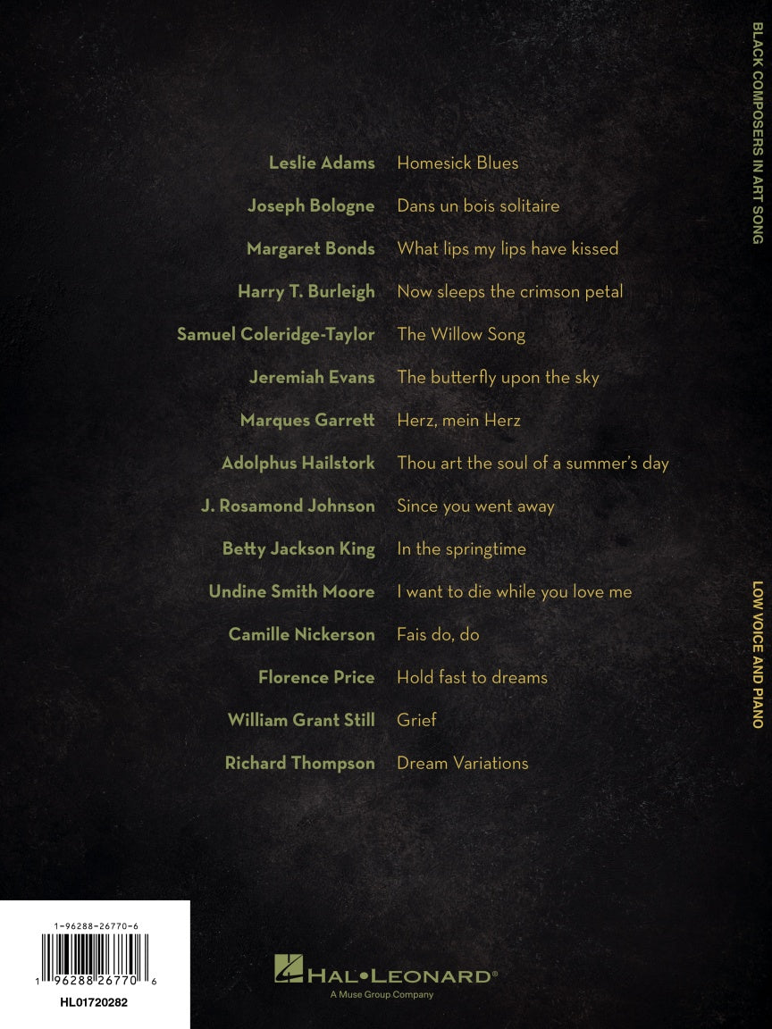Black Composers in Art Song