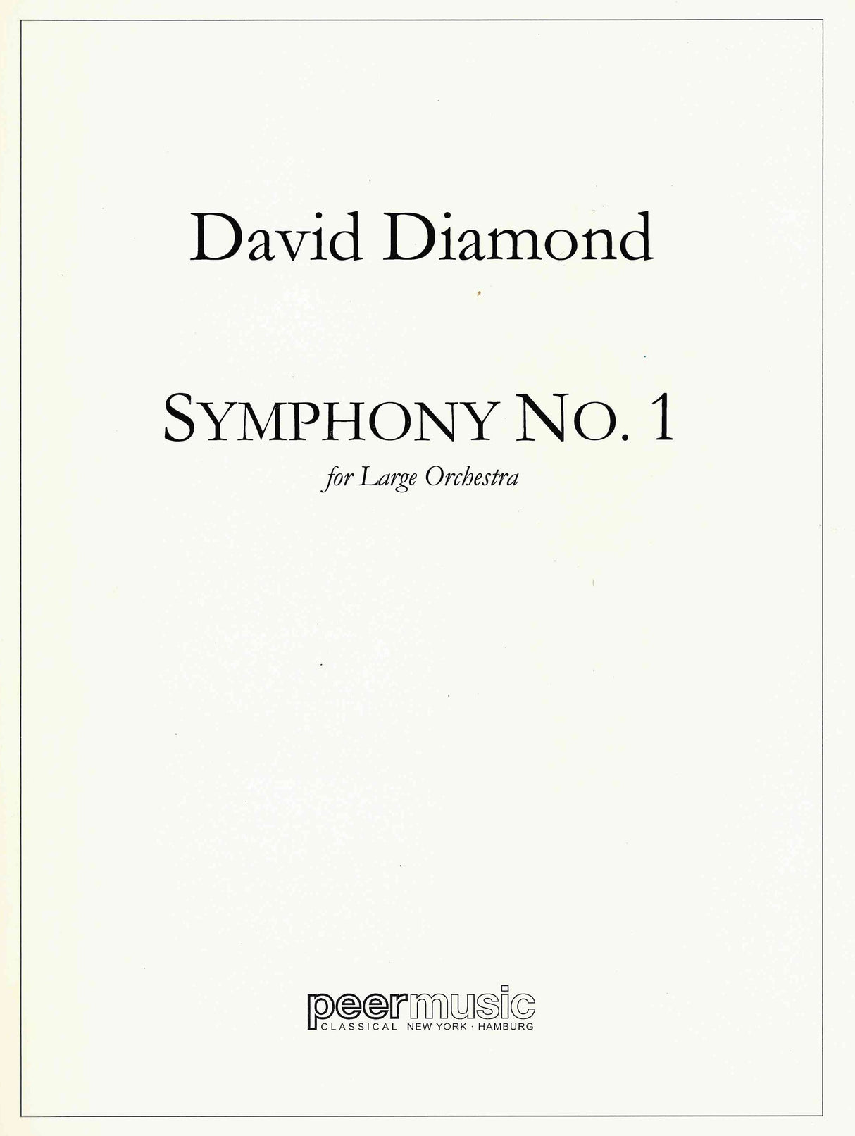 Diamond: Symphony No. 1