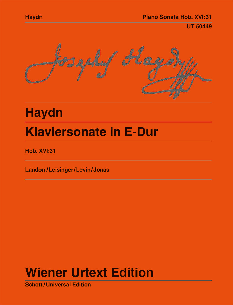 Haydn: Piano Sonata in E Major, Hob. XVI:31