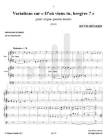 Bédard: Variations sur "D'où viens-tu, bergère?"