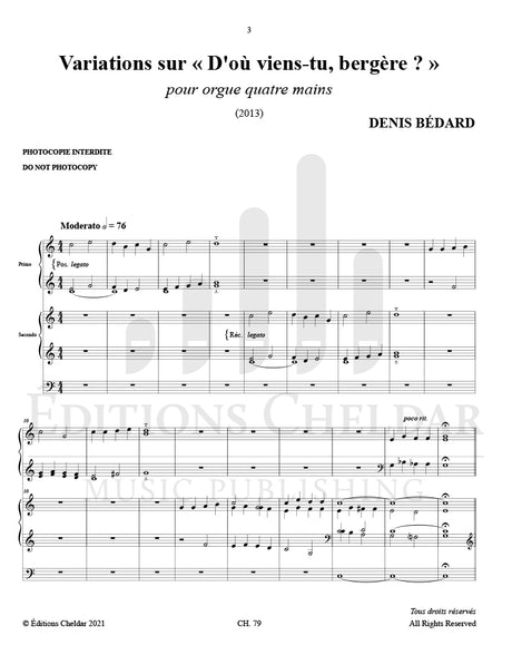 Bédard: Variations sur "D'où viens-tu, bergère?"