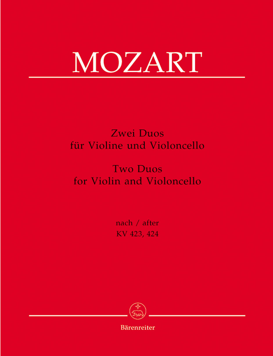 Mozart: 2 Duos for Violin and Cello – Ficks Music