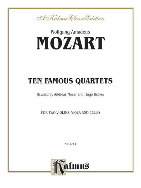 Mozart: 10 Famous String Quartets – Ficks Music