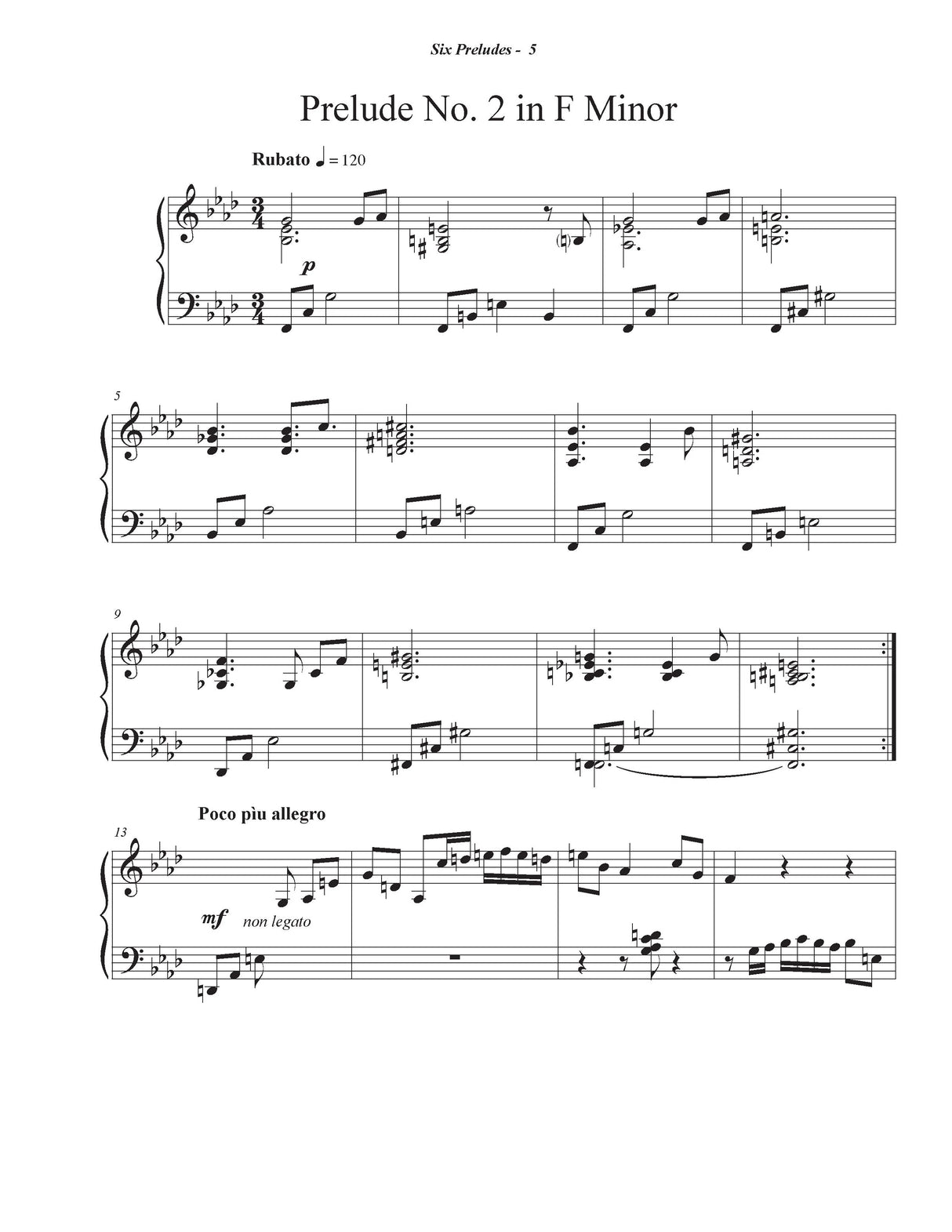 Thompson: Six Preludes