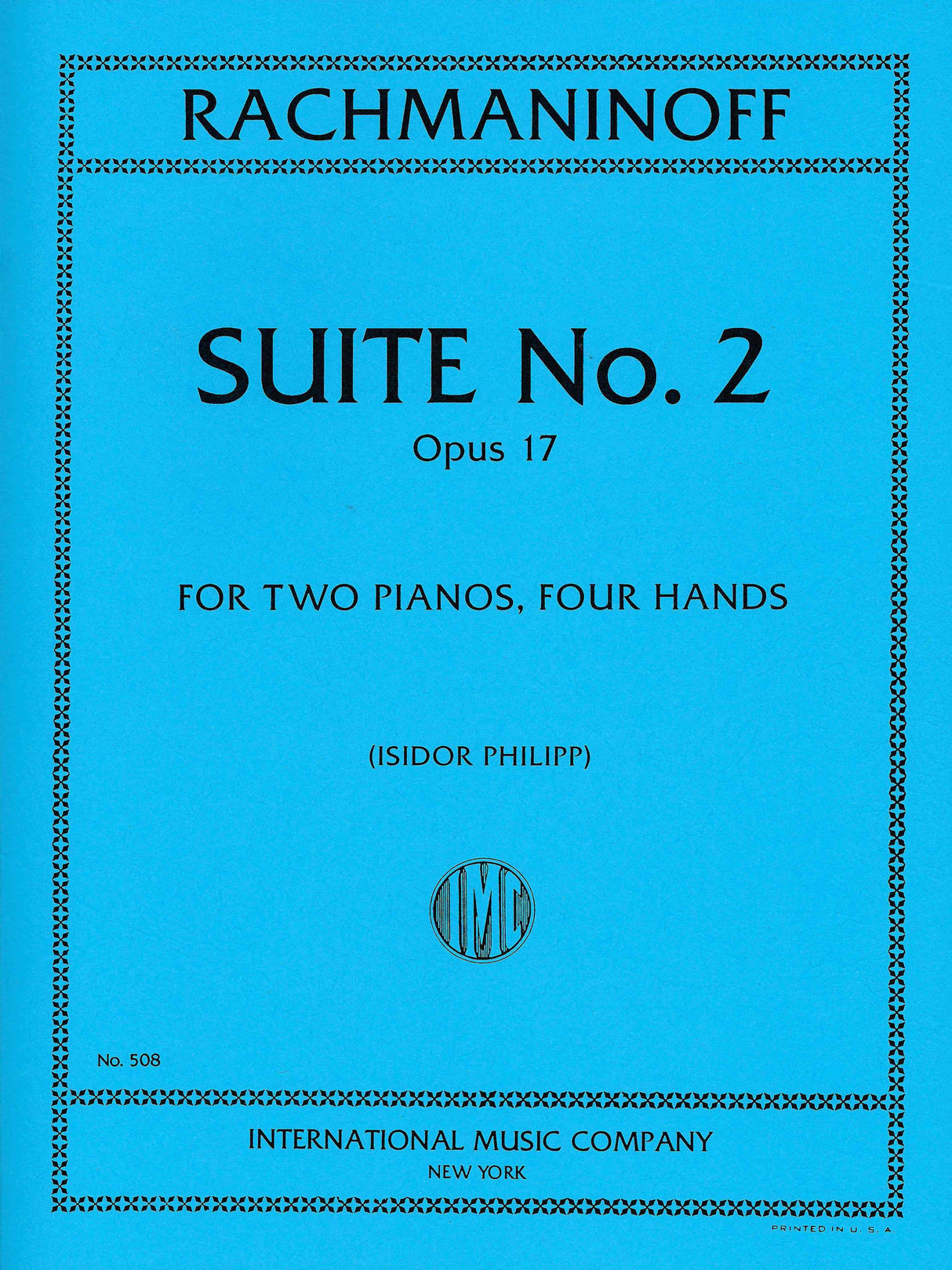 Rachmaninoff: Suite No. 2, Op. 17