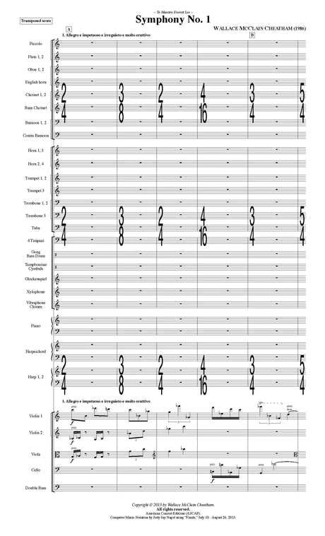 Cheatham: Symphony No. 1