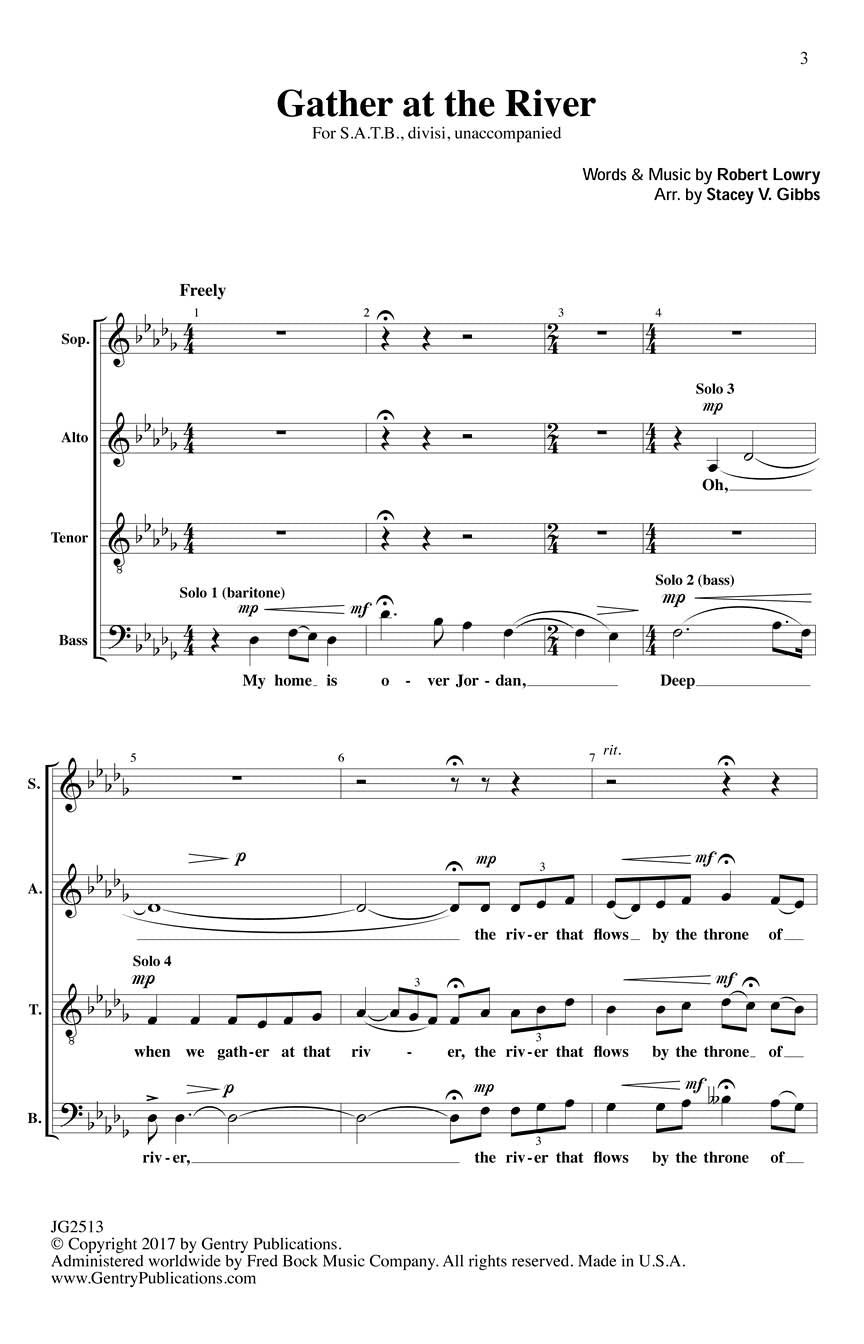 Gather at the River (arr. for SATB Choir)