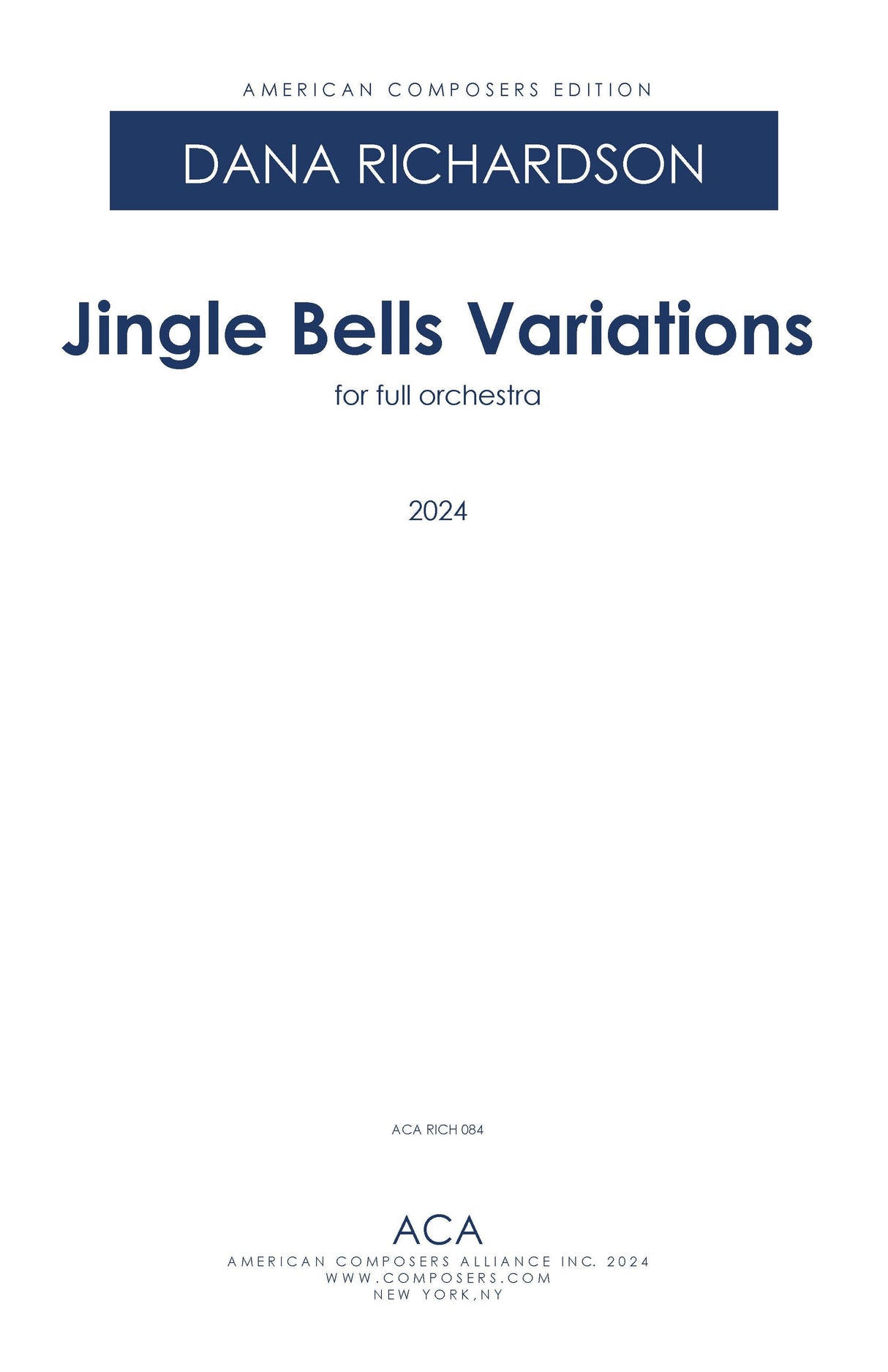 D. Richardson: Jingle Bells Variations