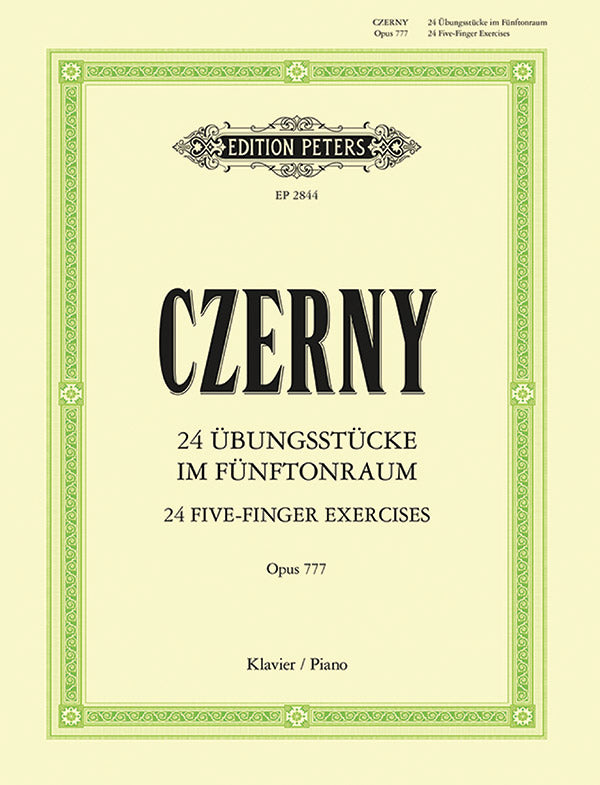 Czerny: 24 Five-Finger Exercises, Op. 777