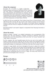 Oh: Arirang (Mother of Mine)