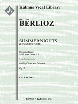 Berlioz: Les Nuits d'Ete, Op. 7 (Original Keys)