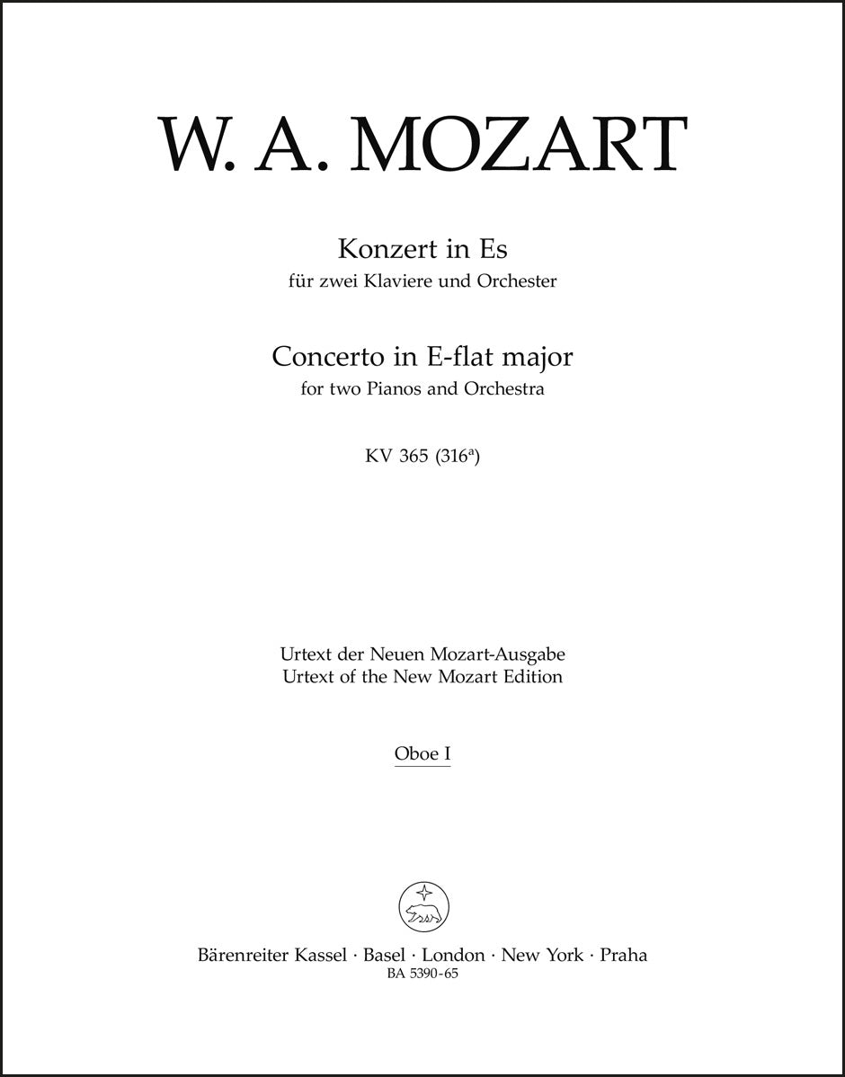 Mozart: Concerto for Two Pianos No. 10 in E-flat Major, K. 365
