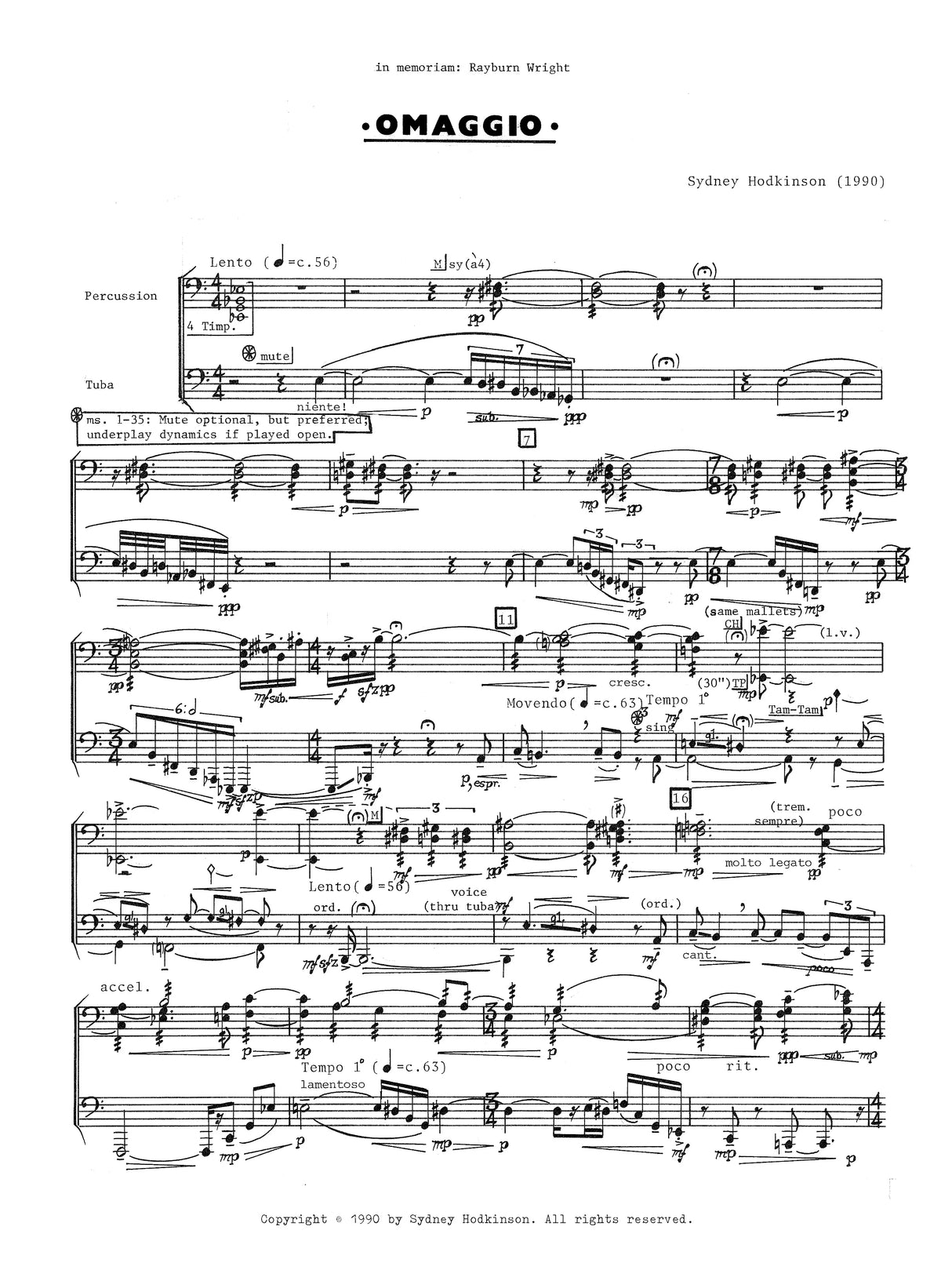 Hodkinson: Omaggio