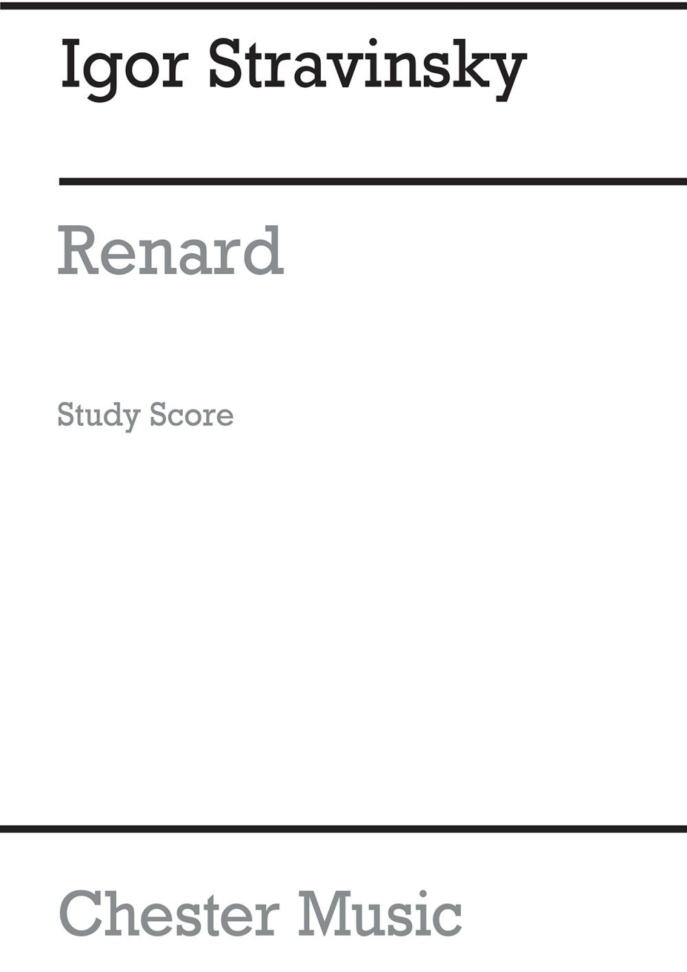 Stravinsky: Renard