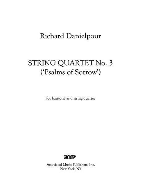 Danielpour: String Quartet No. 3 – Ficks Music