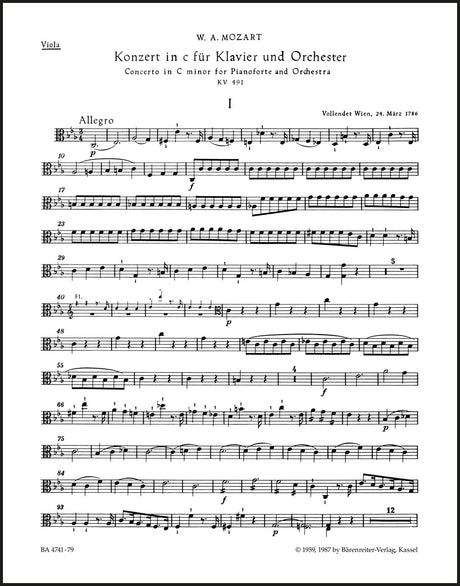 Mozart: Piano Concerto No. 24 in C Minor, K. 491