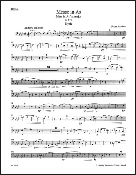 Schubert: Mass in A-flat Major, D 678