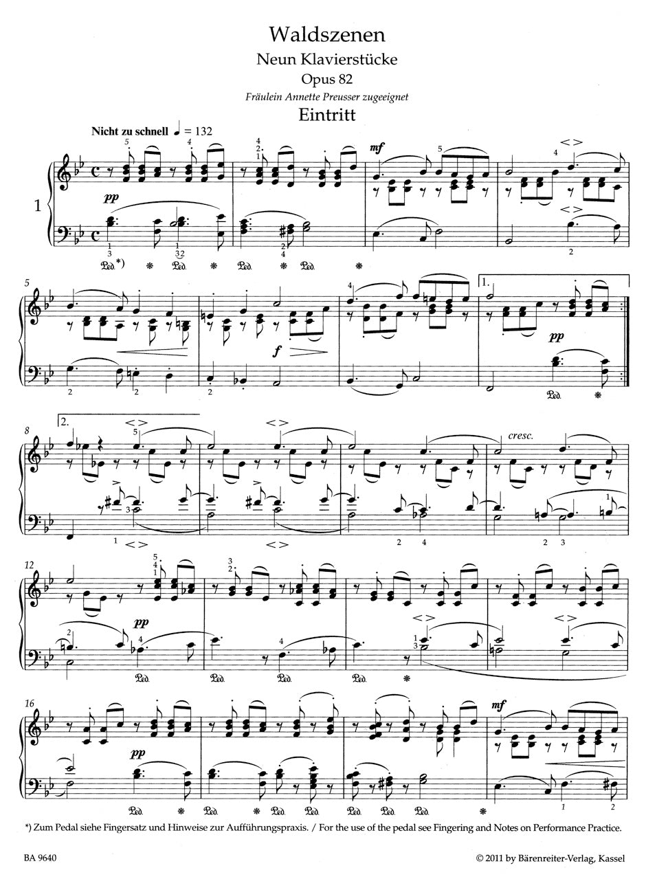 Schumann: Waldszenen, Op. 82
