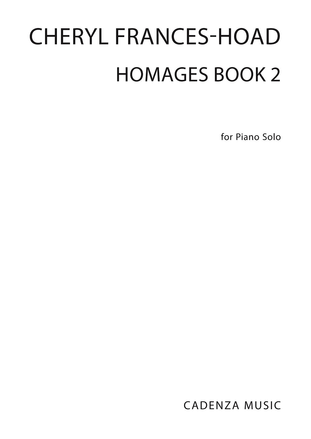 Frances-Hoad: Homages - Book 2