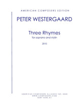 Westergaard: Three Rhymes
