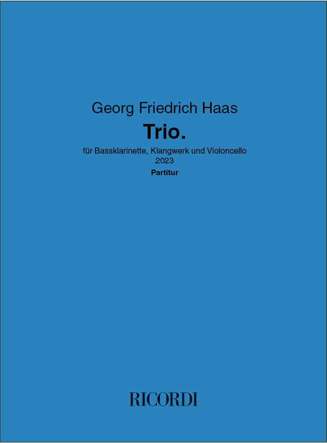 G.F. Haas: Trio for Bass Clarinet, Percussion, & Cello