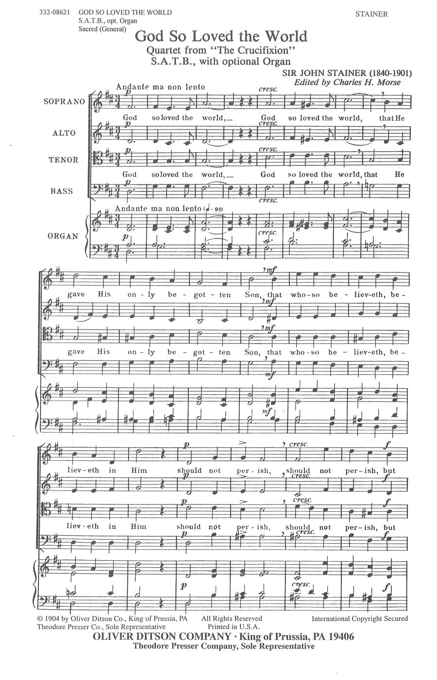 Stainer: God So Loved the World