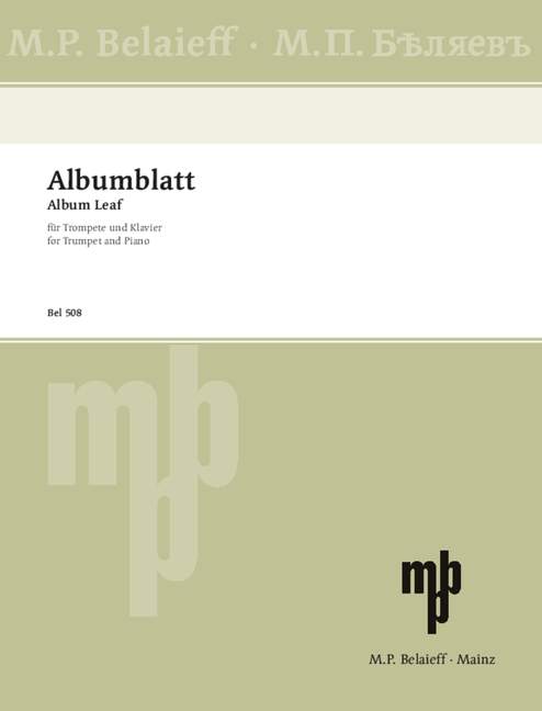 Glazunov: Album Leaf