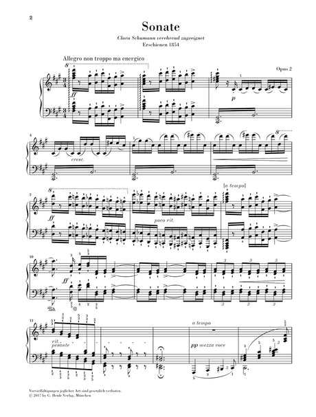 Brahms: Piano Sonata in F-sharp Minor, Op. 2