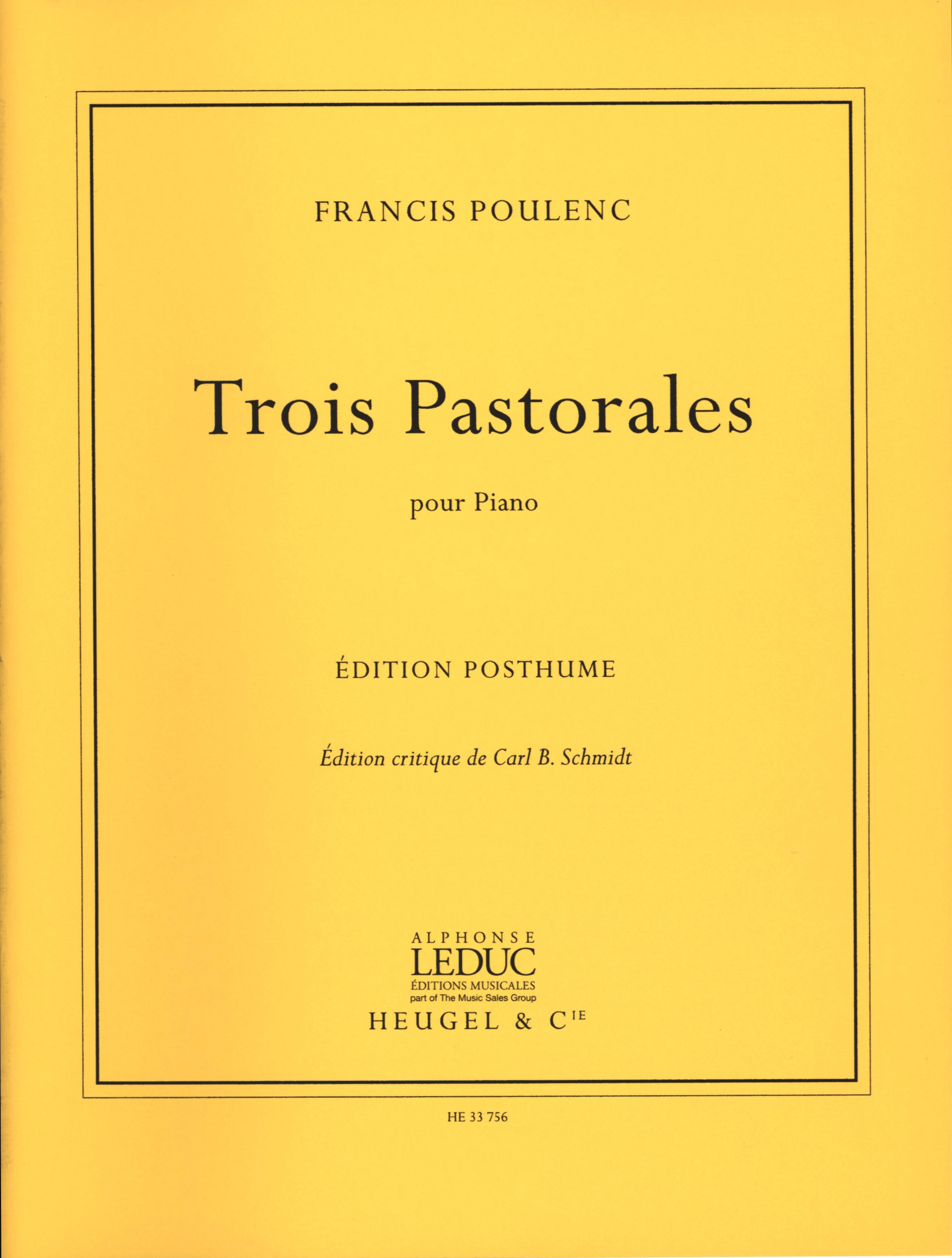 Poulenc: 3 Pastorales – Ficks Music