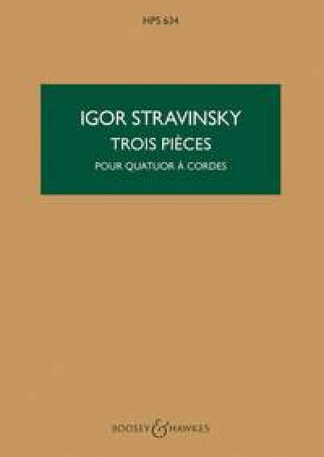 Stravinsky: Three Pieces for String Quartet