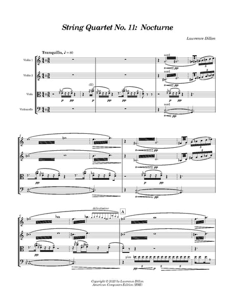 Dillon: String Quartet No. 11