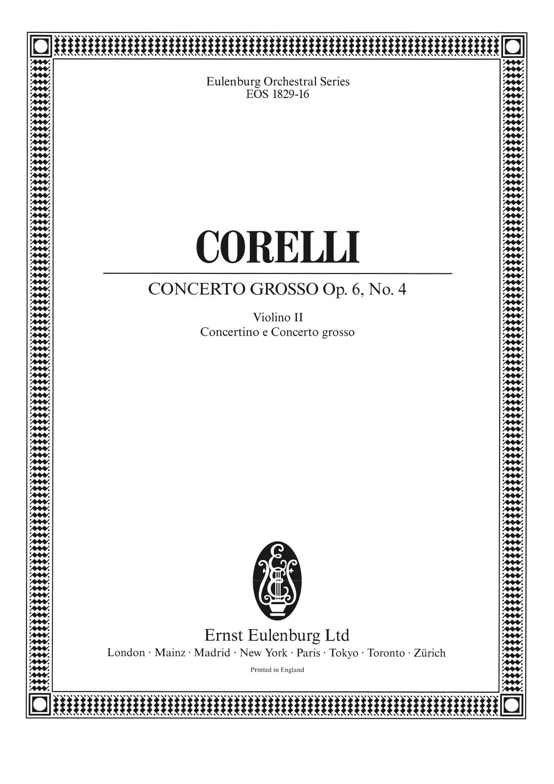 Corelli: Concerto grosso in D Major, Op. 6, No. 4