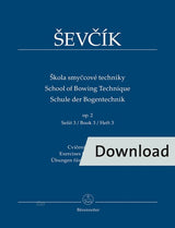 Ševčík: School of Bowing Technique, Op. 2 - Book 3