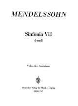 Mendelssohn: Sinfonia No. 7 in D Minor, MWV N 7