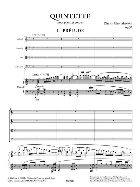 Shostakovich: Piano Quintet in G Minor, Op. 57