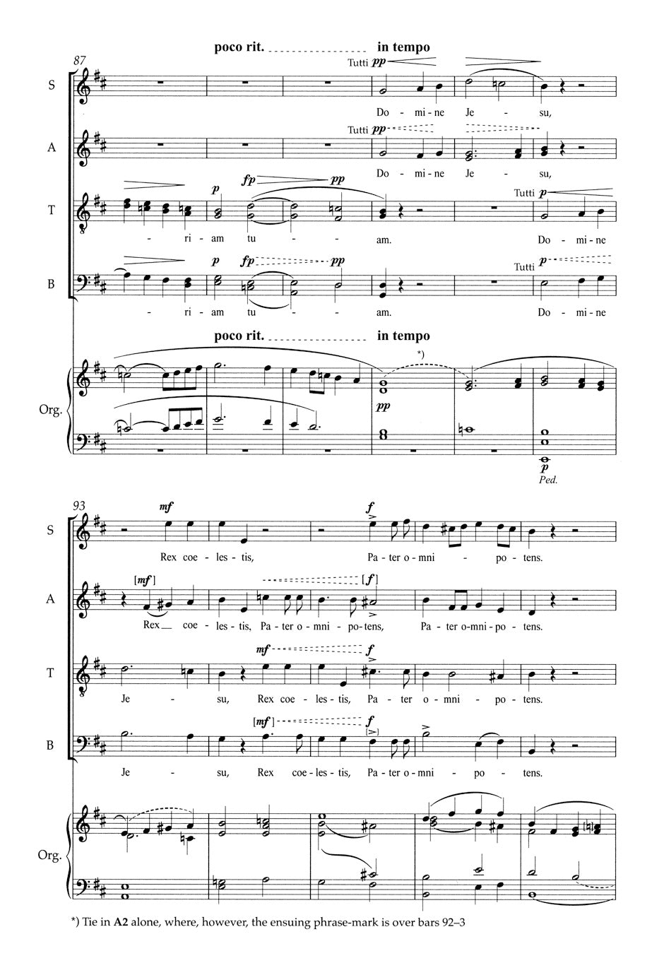 Dvořák: Mass in D Major, Op. 86 – Ficks Music