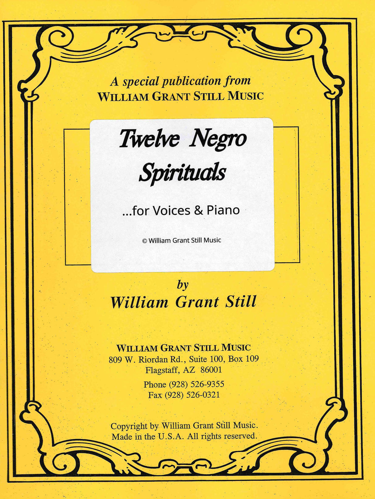 Still: Twelve Negro Spirituals (arr. for voice(s) & piano)