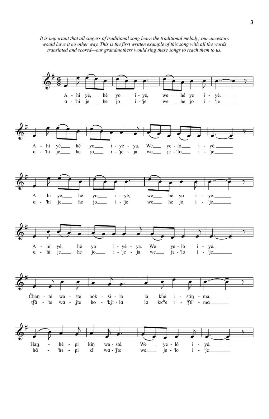 Chante Waste Hoksila (arr. for SATB Choir)