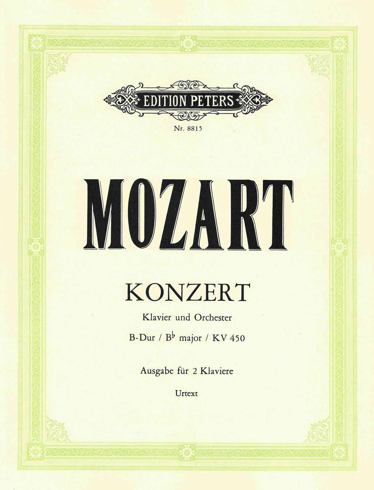 Mozart: Piano Concerto No. 15 in B-flat, K. 450