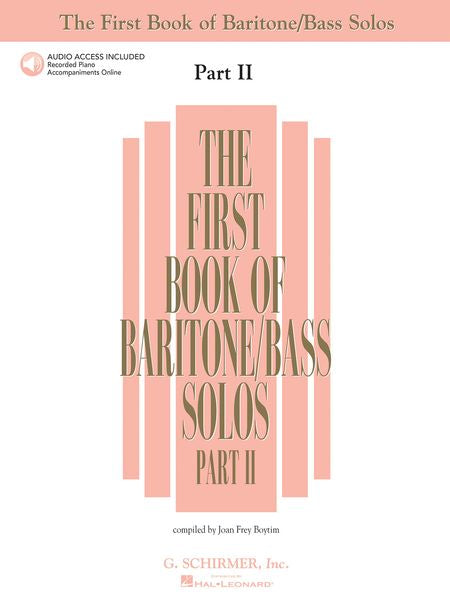 The First Book of Baritone/Bass Solos – Part 2