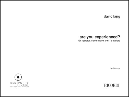 Lang: are you experienced? for large ensemble & tuba solo