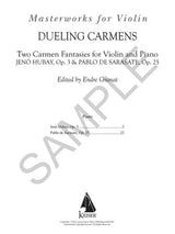 Dueling Carmens: Two Fantasies by Hubay & Sarasate