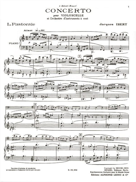 Ibert: Cello Concerto