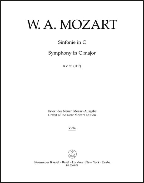 Mozart: Symphony in C Major, K. 96 (111b)