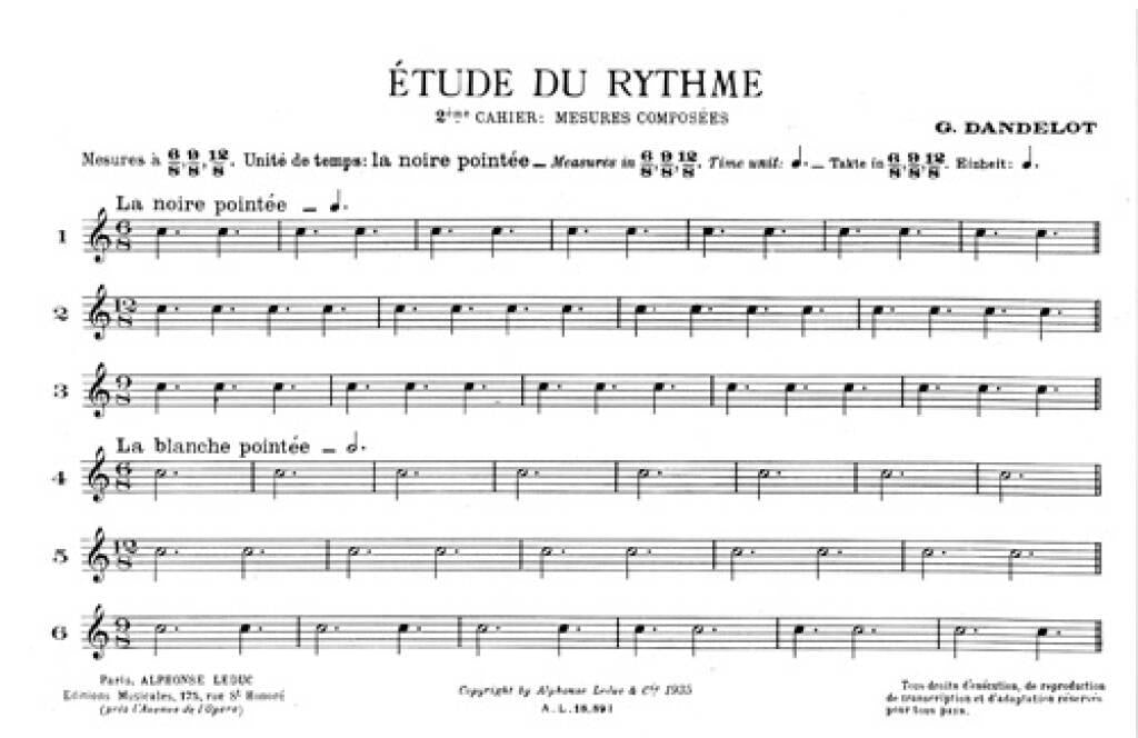 Dandelot: Étude du Rythme - Volume 2