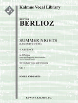 Berlioz: Absence, Op. 7, No. 4 (transposed in D Major)
